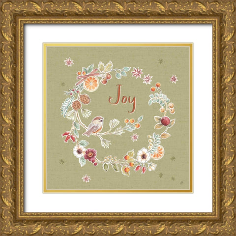Winter Spice V Color Gold Ornate Wood Framed Art Print with Double Matting by Brissonnet, Daphne