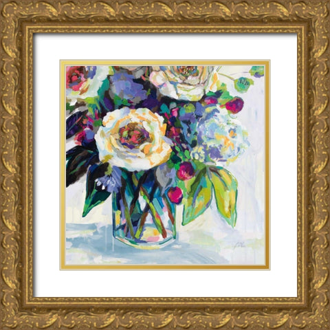 Content Bright Crop Gold Ornate Wood Framed Art Print with Double Matting by Vertentes, Jeanette