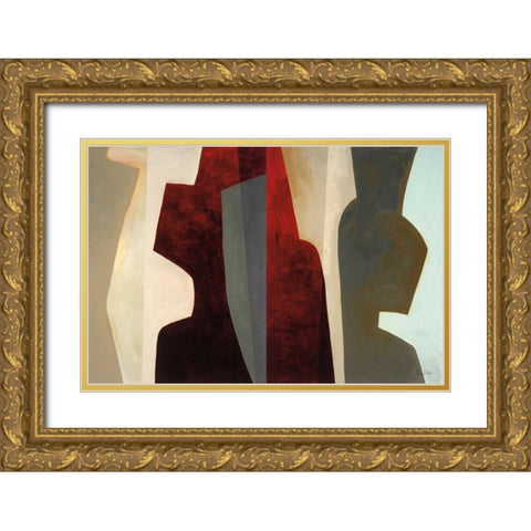 Canyon I Gold Ornate Wood Framed Art Print with Double Matting by Davies, Jane