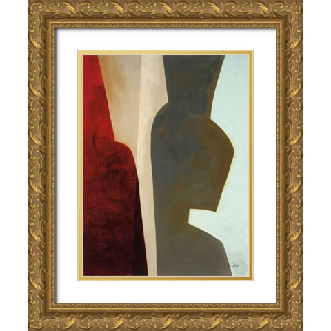 Canyon II Gold Ornate Wood Framed Art Print with Double Matting by Davies, Jane