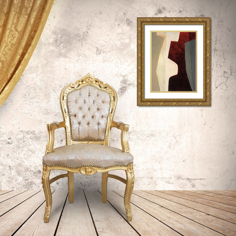 Canyon III Gold Ornate Wood Framed Art Print with Double Matting by Davies, Jane