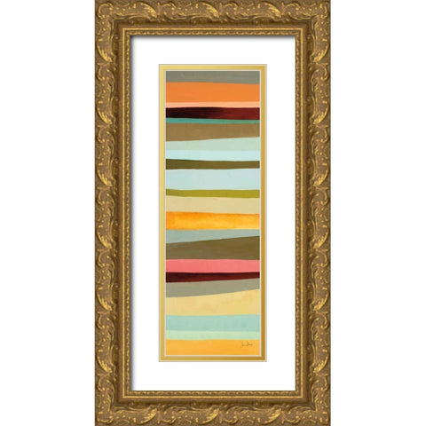 Sonoran Stripes II Gold Ornate Wood Framed Art Print with Double Matting by Davies, Jane