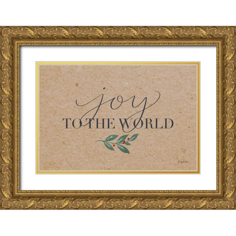 Neutral Christmas III Gold Ornate Wood Framed Art Print with Double Matting by Thorns, Becky