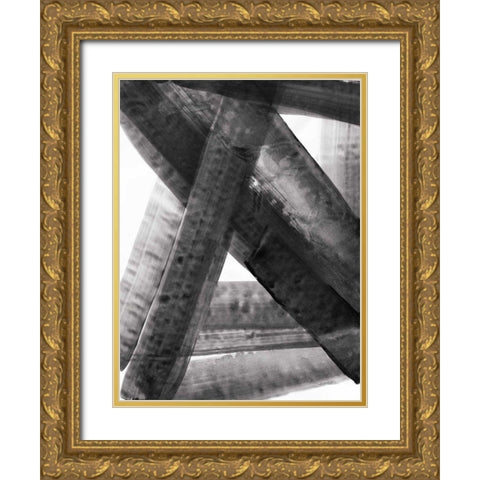 Under the Bridge II Dark Gold Ornate Wood Framed Art Print with Double Matting by Hristova, Albena