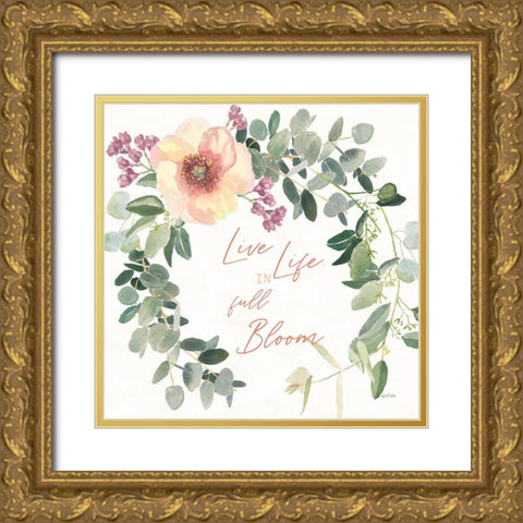 Boho Bouquet  XII Gold Ornate Wood Framed Art Print with Double Matting by Wiens, James