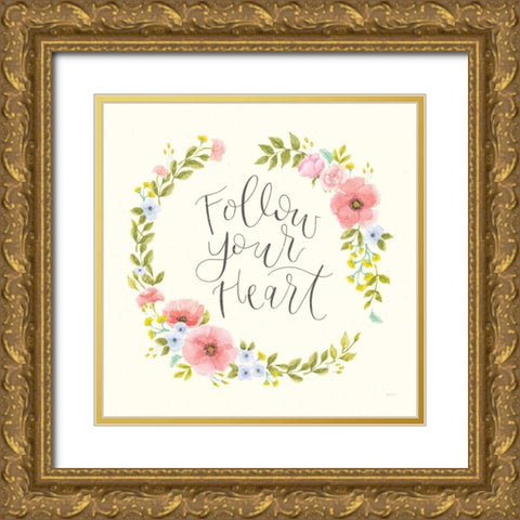 Cottage Nostalgia II Gold Ornate Wood Framed Art Print with Double Matting by Jackson, Jenaya
