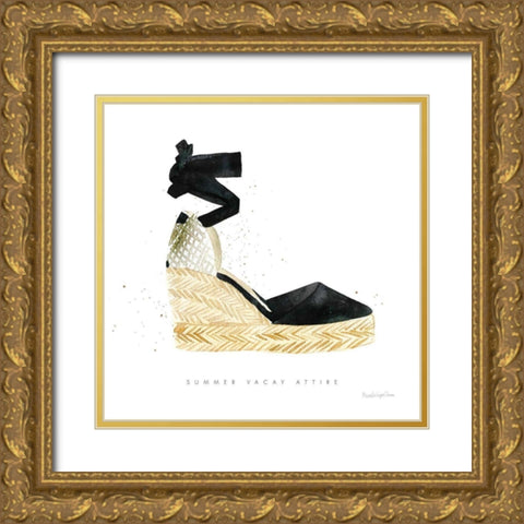 Beach Glam VI Gold Ornate Wood Framed Art Print with Double Matting by Charro, Mercedes Lopez