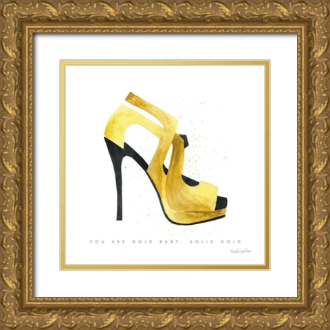 Glitz and Glam VII Gold Ornate Wood Framed Art Print with Double Matting by Charro, Mercedes Lopez