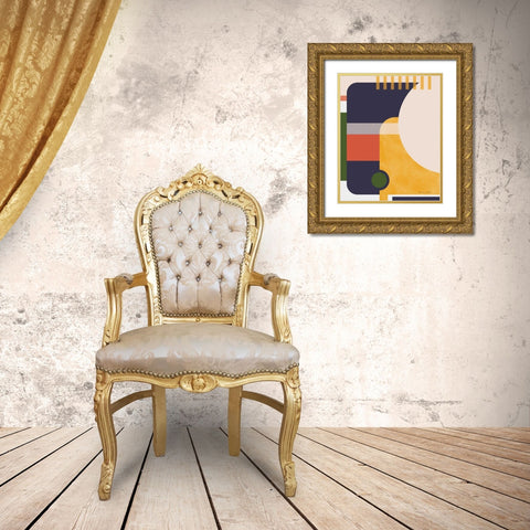 Modern Glam I Gold Ornate Wood Framed Art Print with Double Matting by Gallagher, Megan