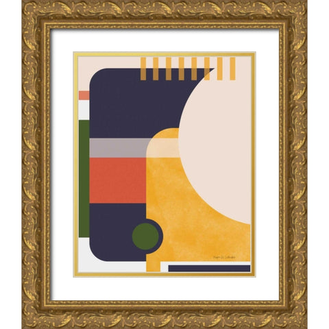 Modern Glam I Gold Ornate Wood Framed Art Print with Double Matting by Gallagher, Megan
