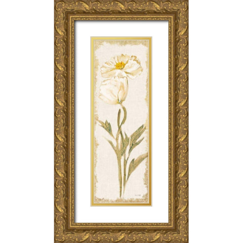 Cosmo Panel Light Gold Ornate Wood Framed Art Print with Double Matting by Blum, Cheri