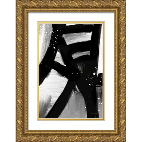 Winter in Paris I Gold Ornate Wood Framed Art Print with Double Matting by Charro, Mercedes Lopez