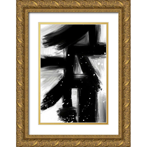 Winter in Paris II Gold Ornate Wood Framed Art Print with Double Matting by Charro, Mercedes Lopez