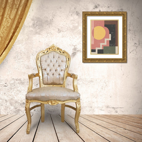 Good Life II Gold Ornate Wood Framed Art Print with Double Matting by Hershey, Moira