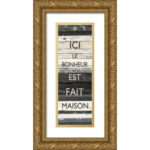 Zephyr Quote IV Gold Ornate Wood Framed Art Print with Double Matting by Schick, Mike