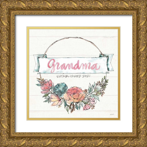 Country Love IV Grandma Gold Ornate Wood Framed Art Print with Double Matting by Tavoletti, Anne