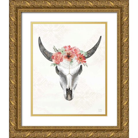 Sweet Southwest XV No Words Gold Ornate Wood Framed Art Print with Double Matting by June, Dina