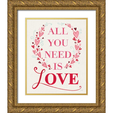 Love is Kind IV Gold Ornate Wood Framed Art Print with Double Matting by Tavoletti, Anne