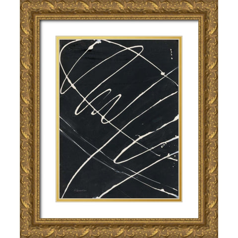 Fortitude I Gold Ornate Wood Framed Art Print with Double Matting by Hristova, Albena