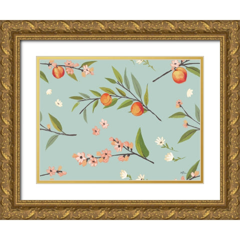 Sweet Life Step 01 Gold Ornate Wood Framed Art Print with Double Matting by Penner, Janelle