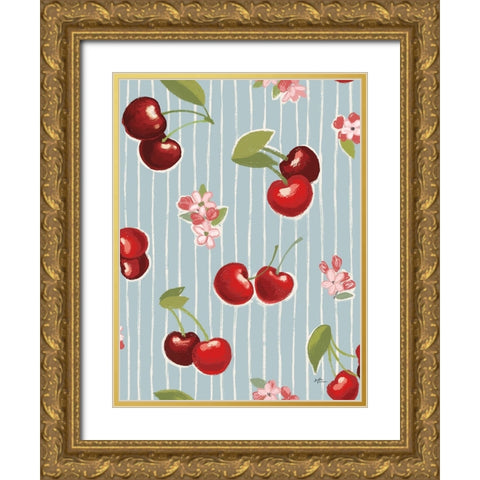 Sweet Life Step 02 Gold Ornate Wood Framed Art Print with Double Matting by Penner, Janelle