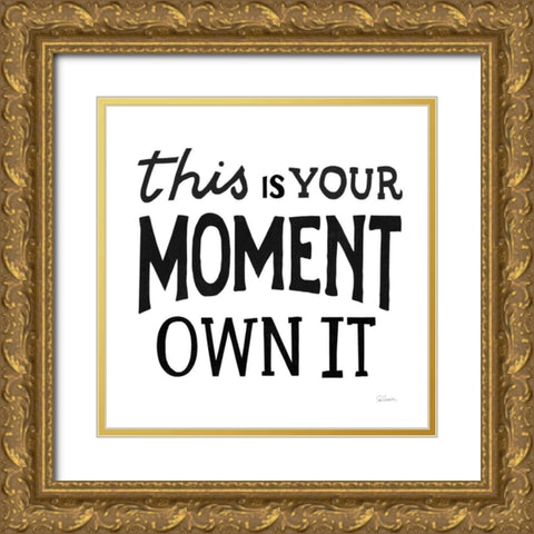This Moment Black Gold Ornate Wood Framed Art Print with Double Matting by Schlabach, Sue