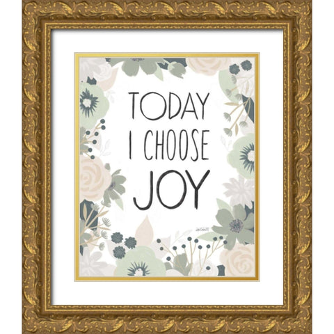 Happy Thoughts II Gold Ornate Wood Framed Art Print with Double Matting by Tavoletti, Anne