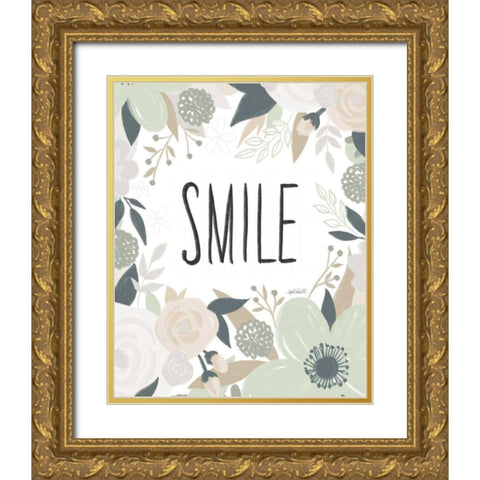 Happy Thoughts III Gold Ornate Wood Framed Art Print with Double Matting by Tavoletti, Anne