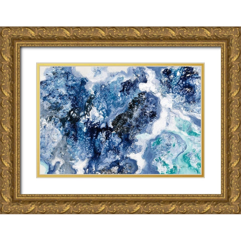 Tidal Reflection Crop Gold Ornate Wood Framed Art Print with Double Matting by Vassileva, Silvia