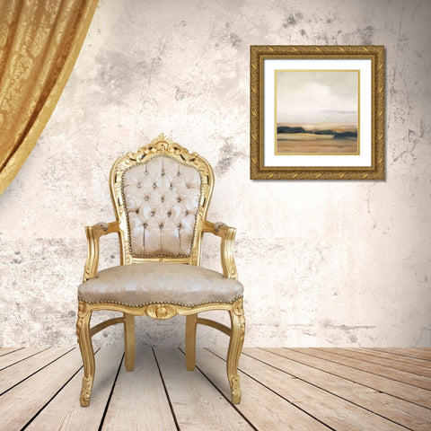 View from the Top Neutral Gold Ornate Wood Framed Art Print with Double Matting by Purinton, Julia