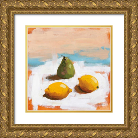 Fruit and Cheer II Gold Ornate Wood Framed Art Print with Double Matting by Munger, Pamela
