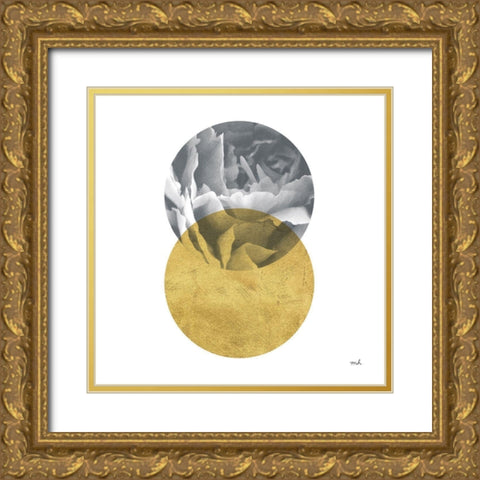 Blossoms I Gold Gold Ornate Wood Framed Art Print with Double Matting by Hershey, Moira