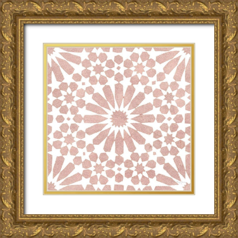 Simply Elegant IV Rose Gold Crop Gold Ornate Wood Framed Art Print with Double Matting by Green, Nancy