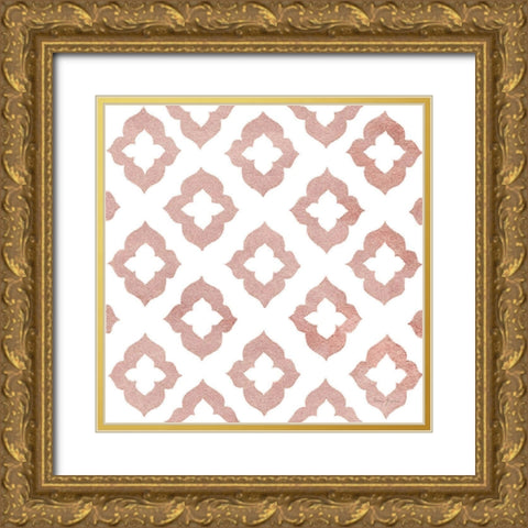 Simply Elegant XIV Rose Gold Crop Gold Ornate Wood Framed Art Print with Double Matting by Green, Nancy