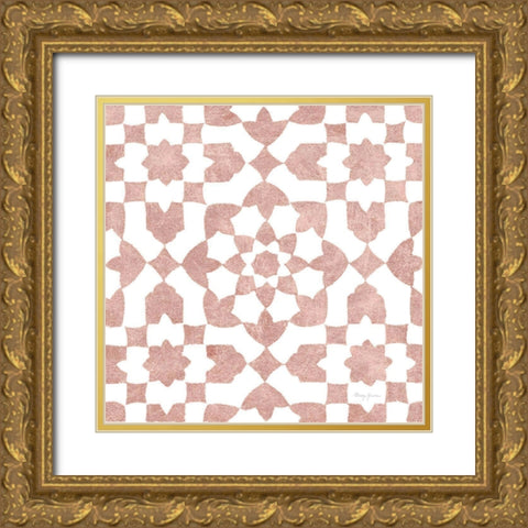 Simply Elegant XVI Rose Gold Crop Gold Ornate Wood Framed Art Print with Double Matting by Green, Nancy