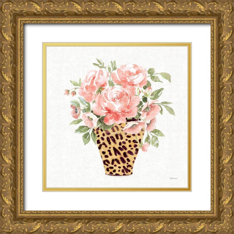 Luxe Bouquet I Gold Ornate Wood Framed Art Print with Double Matting by Grove, Beth