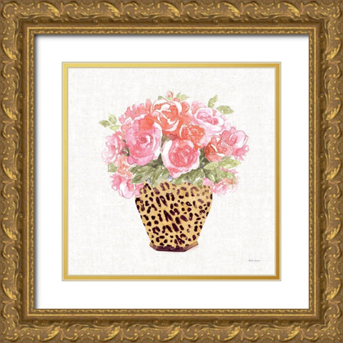 Luxe Bouquet II Gold Ornate Wood Framed Art Print with Double Matting by Grove, Beth