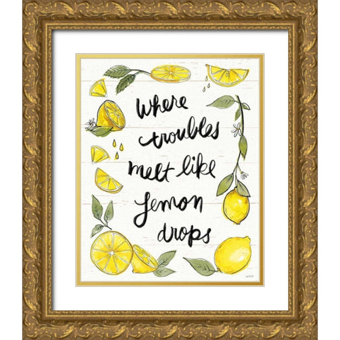 Lemonade Stand IX Gold Ornate Wood Framed Art Print with Double Matting by Tavoletti, Anne