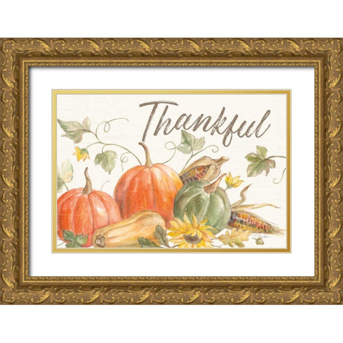Happy Harvest I Gold Ornate Wood Framed Art Print with Double Matting by Vassileva, Silvia