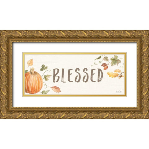 Happy Harvest X Gold Ornate Wood Framed Art Print with Double Matting by Vassileva, Silvia