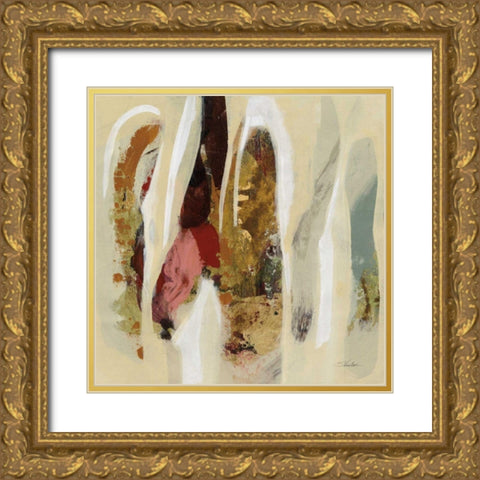 Terracotta Tile I Gold Ornate Wood Framed Art Print with Double Matting by Vassileva, Silvia