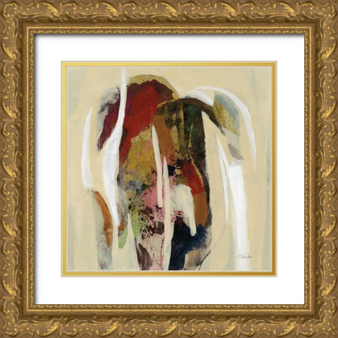 Terracotta Tile II Gold Ornate Wood Framed Art Print with Double Matting by Vassileva, Silvia