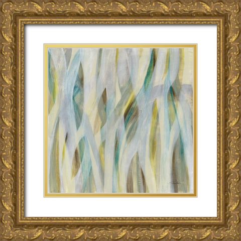 Grassy Meadow Gold Ornate Wood Framed Art Print with Double Matting by Vassileva, Silvia
