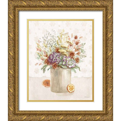 Cottage Charm III Gold Ornate Wood Framed Art Print with Double Matting by Grove, Beth