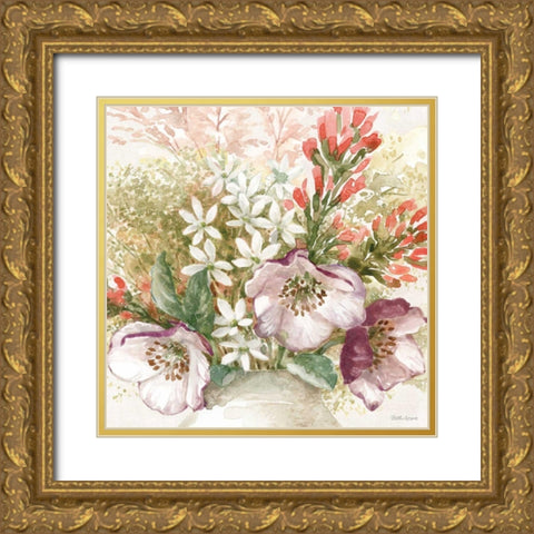 Cottage Charm IV Gold Ornate Wood Framed Art Print with Double Matting by Grove, Beth