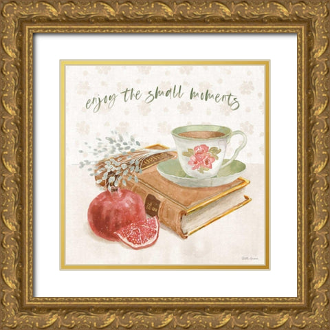 Cottage Charm VI Gold Ornate Wood Framed Art Print with Double Matting by Grove, Beth