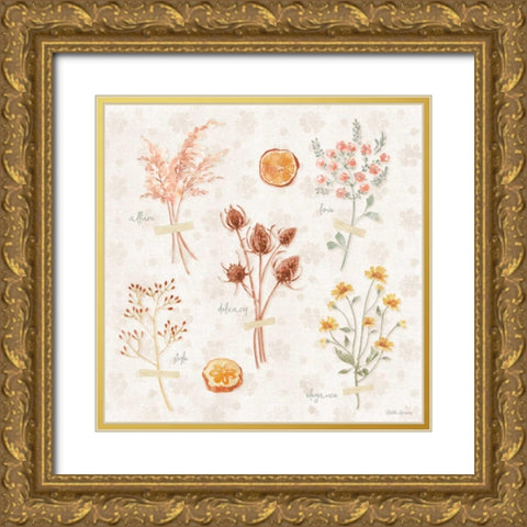 Cottage Charm IX Gold Ornate Wood Framed Art Print with Double Matting by Grove, Beth