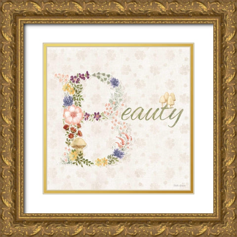 Cottage Charm X Gold Ornate Wood Framed Art Print with Double Matting by Grove, Beth