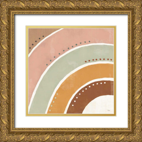 Botanical Form VII Gold Ornate Wood Framed Art Print with Double Matting by Charron, Veronique