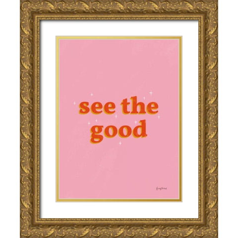 See the Good Crop Gold Ornate Wood Framed Art Print with Double Matting by Thorns, Becky